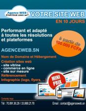 Agenceweb.sn :    votre site web professionnel en 10 jours