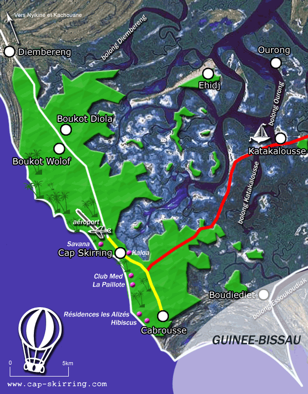 Plan du Cap Skirring