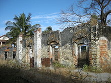 Vestiges de l'ancien comptoir colonial en 2008